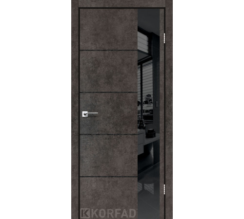 Межкомнатные Двери Korfad Glass Loft Plato GLP-05 ПВХ плёнка