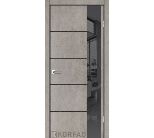 Межкомнатные Двери Korfad Glass Loft Plato GLP-05 ПВХ плёнка
