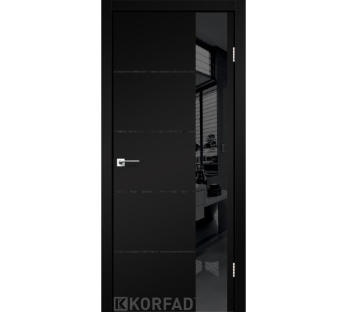 Межкомнатные Двери Korfad Glass Loft Plato GLP-05 Super PET ПВХ плёнка