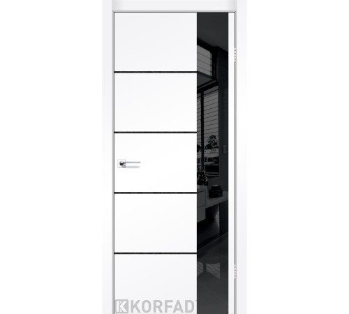 Межкомнатные Двери Korfad Glass Loft Plato GLP-05 Super PET ПВХ плёнка