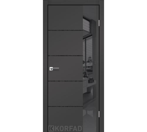 Межкомнатные Двери Korfad Glass Loft Plato GLP-05 Super PET ПВХ плёнка