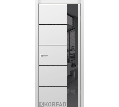 Межкомнатные Двери Korfad Glass Loft Plato GLP-05 Super PET ПВХ плёнка