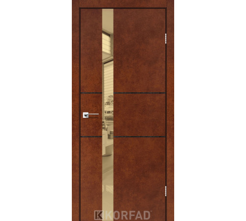 Межкомнатные Двери Korfad Glass Loft Plato GLP-06 ПВХ плёнка