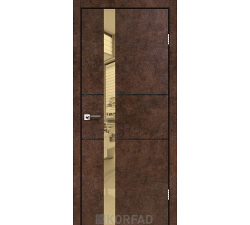 Межкомнатные Двери Korfad Glass Loft Plato GLP-06 ПВХ плёнка