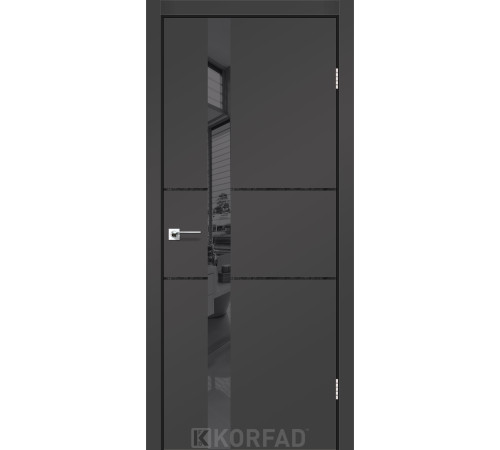 Межкомнатные Двери Korfad Glass Loft Plato GLP-06 Super PET ПВХ плёнка
