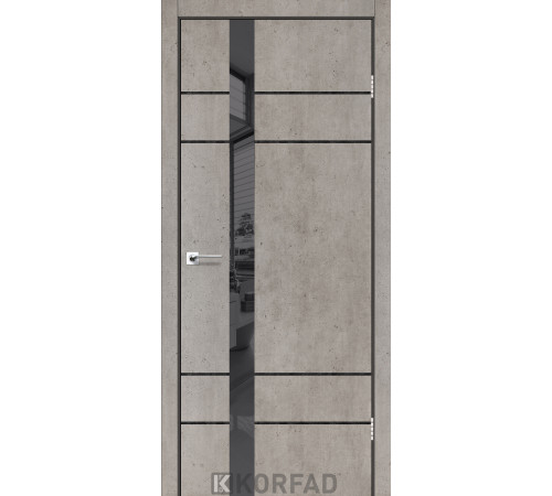Межкомнатные Двери Korfad Glass Loft Plato GLP-07 ПВХ плёнка