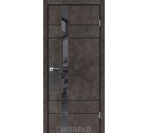 Межкомнатные Двери Korfad Glass Loft Plato GLP-07 ПВХ плёнка