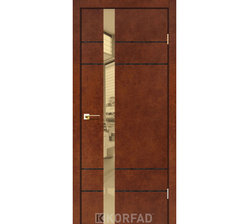 Межкомнатные Двери Korfad Glass Loft Plato GLP-07 ПВХ плёнка