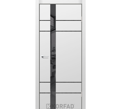 Межкомнатные Двери Korfad Glass Loft Plato GLP-07 Super PET ПВХ плёнка