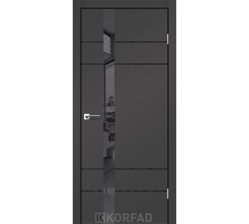 Межкомнатные Двери Korfad Glass Loft Plato GLP-07 Super PET ПВХ плёнка