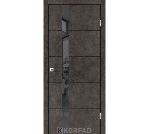 Межкомнатные Двери Korfad Glass Loft Plato GLP-08 ПВХ плёнка