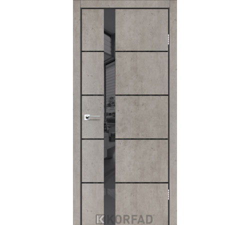 Межкомнатные Двери Korfad Glass Loft Plato GLP-08 ПВХ плёнка