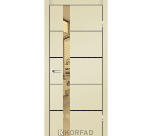 Межкомнатные Двери Korfad Glass Loft Plato GLP-08 Super PET ПВХ плёнка