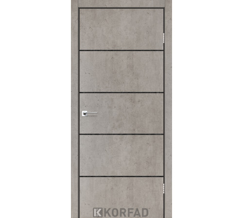 Межкомнатные Двери Korfad Glass Loft Plato GLP-14 ПВХ плёнка