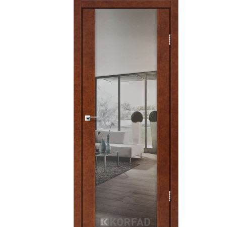 Межкомнатные Двери Korfad Sanremo SR-01 зеркало серебро