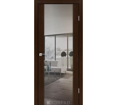Межкомнатные Двери Korfad Sanremo SR-01 зеркало серебро