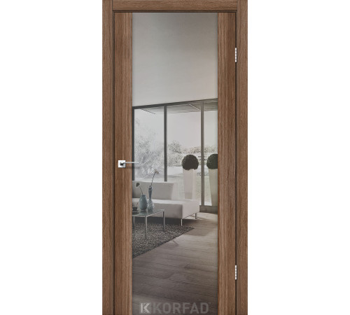 Межкомнатные Двери Korfad Sanremo SR-01 зеркало серебро