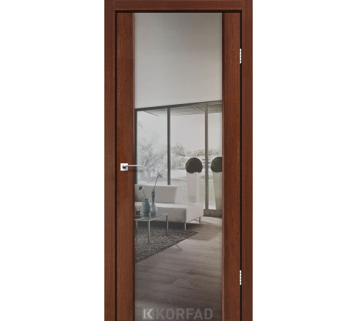 Межкомнатные Двери Korfad Sanremo SR-01 зеркало серебро