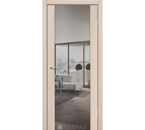 Межкомнатные Двери Korfad Sanremo SR-01 зеркало серебро