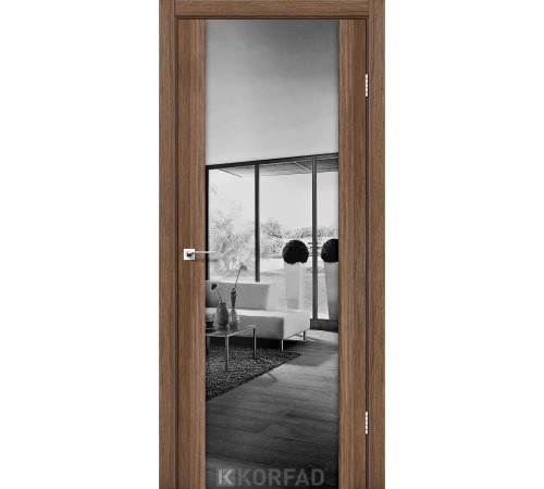 Межкомнатные Двери Korfad Sanremo SR-01 зеркало графит