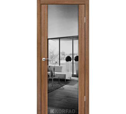 Межкомнатные Двери Korfad Sanremo SR-01 зеркало графит