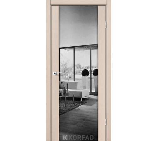 Межкомнатные Двери Korfad Sanremo SR-01 зеркало графит