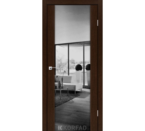 Межкомнатные Двери Korfad Sanremo SR-01 зеркало графит