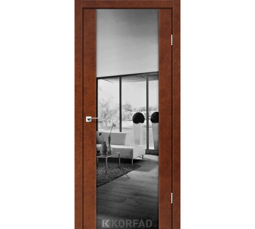 Межкомнатные Двери Korfad Sanremo SR-01 зеркало графит
