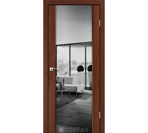 Межкомнатные Двери Korfad Sanremo SR-01 зеркало графит