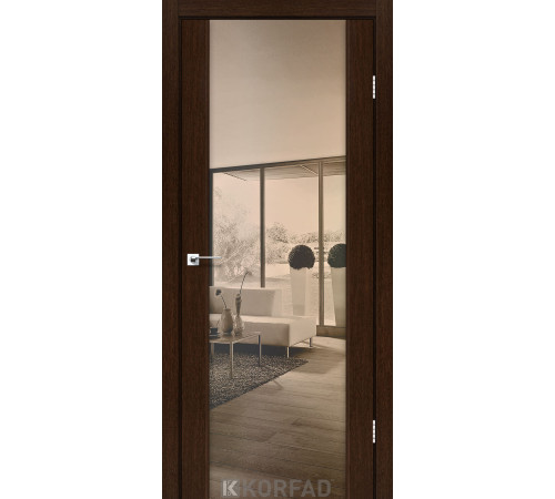 Межкомнатные Двери Korfad Sanremo SR-01 зеркало бронза ПВХ плёнка