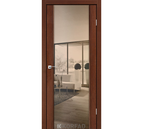 Межкомнатные Двери Korfad Sanremo SR-01 зеркало бронза ПВХ плёнка