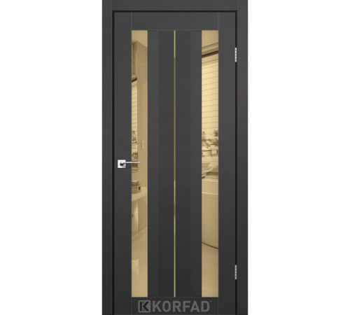 Межкомнатные Двери Korfad Aliano AL-01 Super PET Двухсторонее бронзовое зеркало ПВХ плёнка