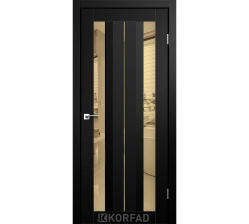 Межкомнатные Двери Korfad Aliano AL-01 Super PET Двухсторонее бронзовое зеркало ПВХ плёнка