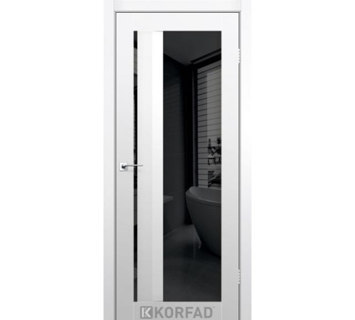 Межкомнатные Двери Korfad Aliano AL-06 Super PET Двухстороннее черное стекло