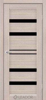Двери Leador Doors Cremona монблан Черное стекло