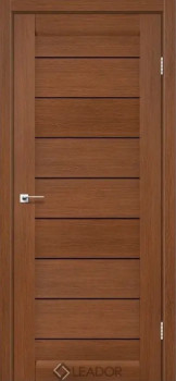 Двери Leador Doors Neapol браун Черное стекло