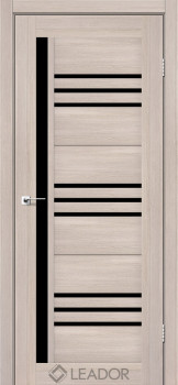 Двери Leador Doors Compania монблан Черное стекло