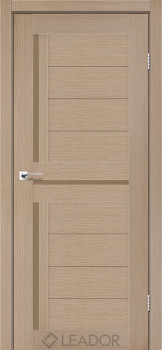 Двери Leador Doors Lazio бронза дуб мокко