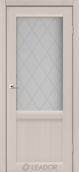 Двери Leador Doors Laura LR-01 сатин белый дуб латте