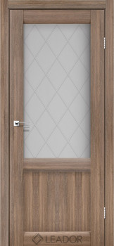 Двери Leador Doors Laura LR-01 сатин белый серое дерево
