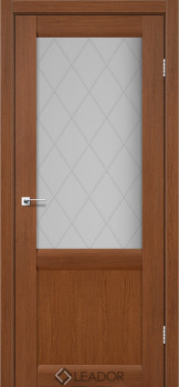 Двери Leador Doors Laura LR-01 сатин белый браун