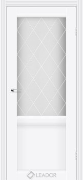 Двери Leador Doors Laura LR-01 сатин белый белый матовый