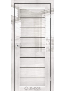 Двері Leador Gloss RONDA Чорне скло