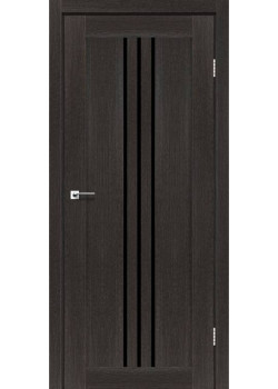 Двері Leador Doors Verona дуб саксонський Чорне скло