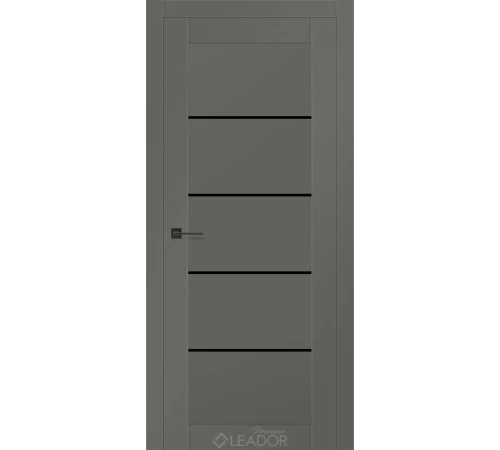 Двери Leador Premium Aurora Lacobel черный