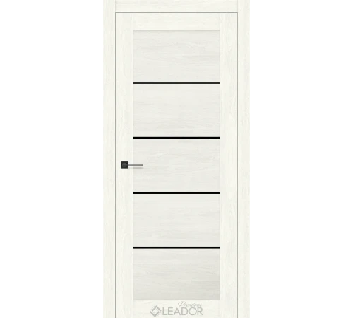Двери Leador Premium Aurora Lacobel черный