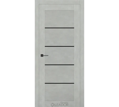 Двери Leador Premium Aurora Lacobel черный