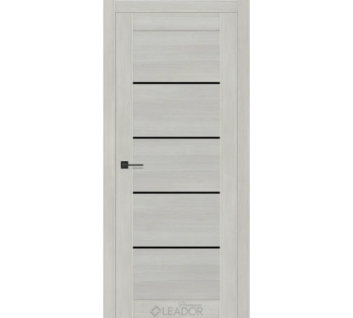 Двери Leador Premium Aurora Lacobel черный