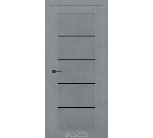 Двери Leador Premium Aurora Lacobel черный
