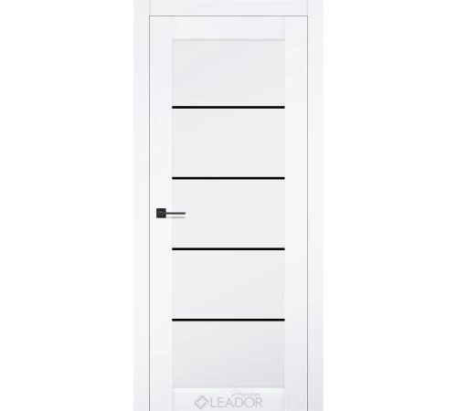 Двери Leador Premium Aurora Lacobel черный